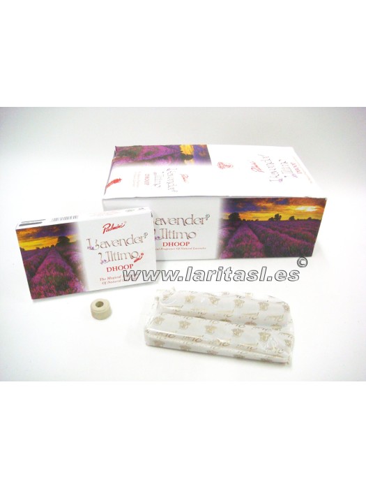Incienso Padmini Dhoop Sticks Ultimo series Lavender (Pack 12 cajetillas x 15 sticks)